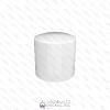 SHINY WHITE ALUMINIUM CAP SMART WITHOUT WEIGHT KPAL0229  neck FEA 15  Ø 28 mm  x H 28 mm