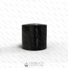SHINY BLACK ALUMINIUM CAP GLORIOUS WITHOUT WEIGHT KPAL0176  neck FEA 15  Ø 28 mm  x H 28 mm