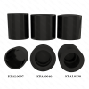 SHINY BLACK ALUMINIUM CAP GLAMOUR KPAL0130  neck FEA 15  Ø 28 mm  x H 28 mm