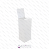 SATINATED WHITE box SATINATED WHITE with inner holder- 50 ml  ETCA0011