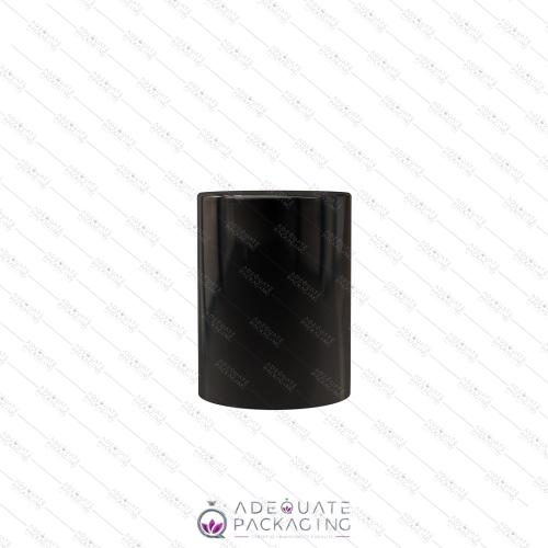 SHINY BLACK ALUMINIUM CAP TINY KPAL0167  neck FEA 15  Ø 20 mm  x H 28 mm