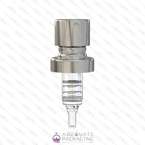 MARS SHINY SILVER ALUMINUM PUMP  PSAL0098T050 RING FEA 15 DOSAGE 125μL INVISIBLE TUBE
