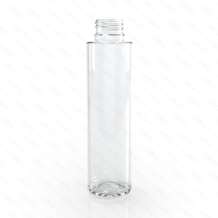 flacon plastique cristal 100 ml + compte-gouttes